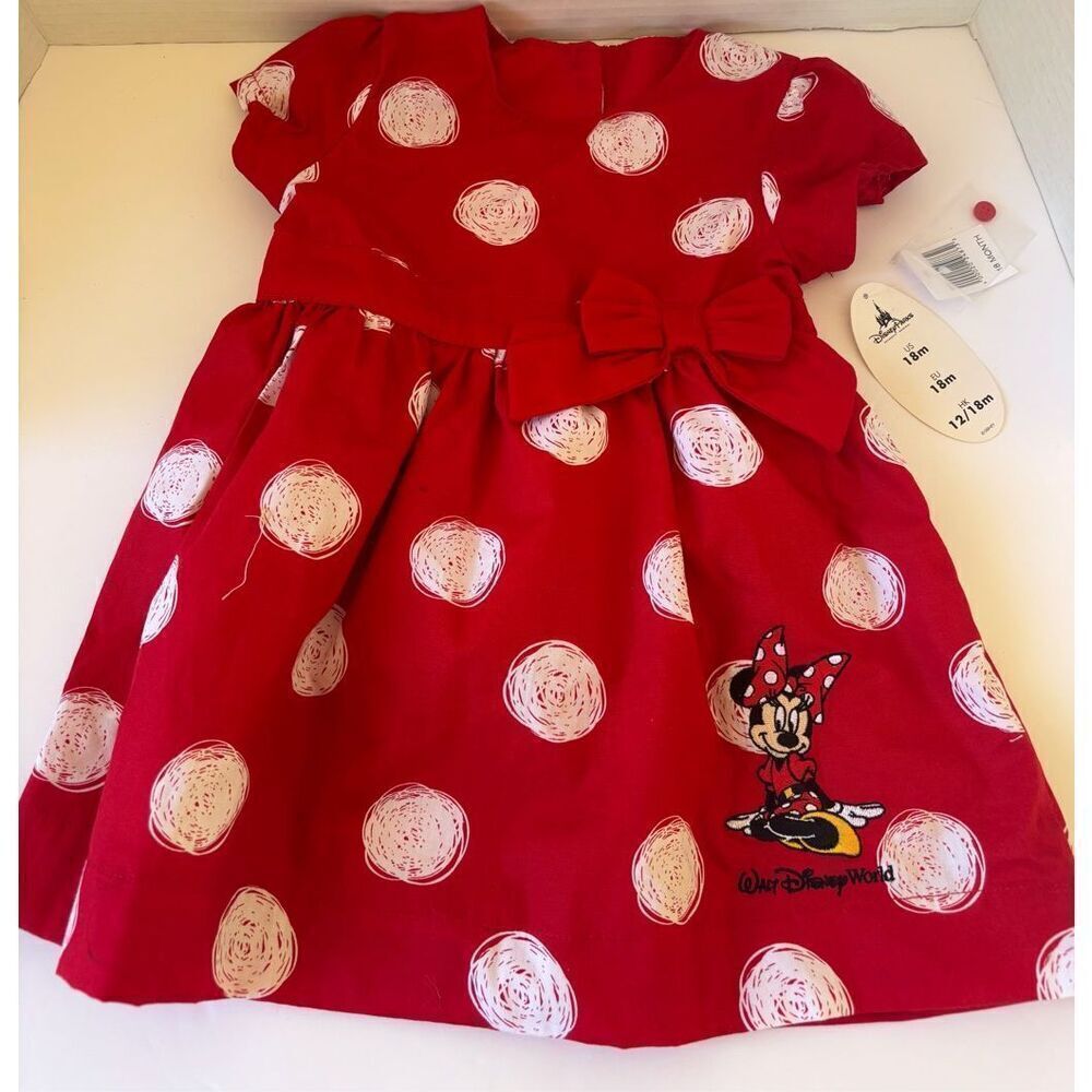 Disney Parks Original Girls Minnie Mouse Dress with Bloomers